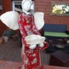 Ceramiczna anielica z misą 