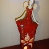 Anioł ceramiczny gliniany - Czerwona panienka