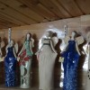 Gliniane ceramiczne anielice- Panny na wydaniu